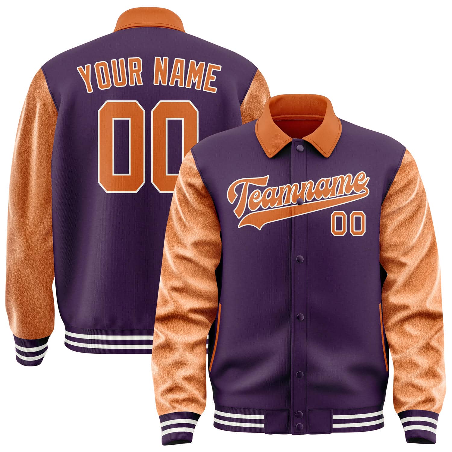Custom Purple Orange Jacket