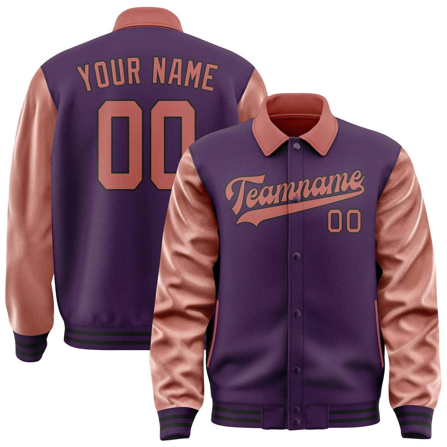 Custom Purple Copper Rose Jacket