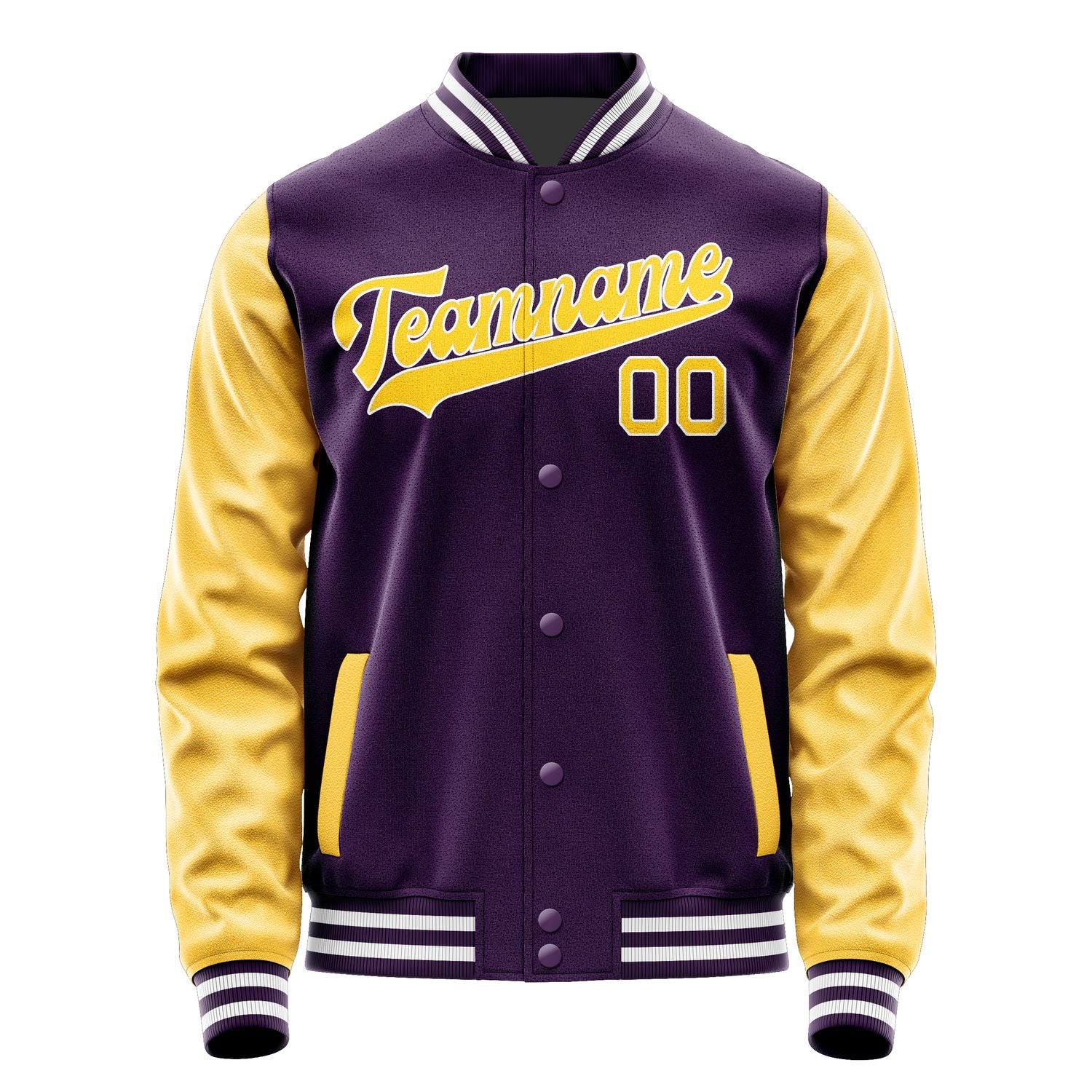 Custom Purple Gold Jacket JA0707300718B31830