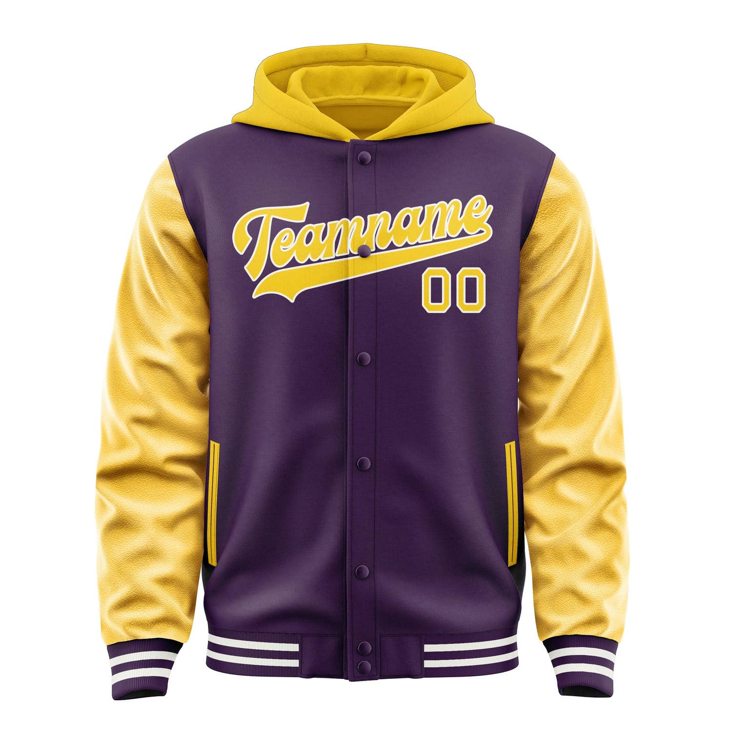 Custom Purple Gold Jacket