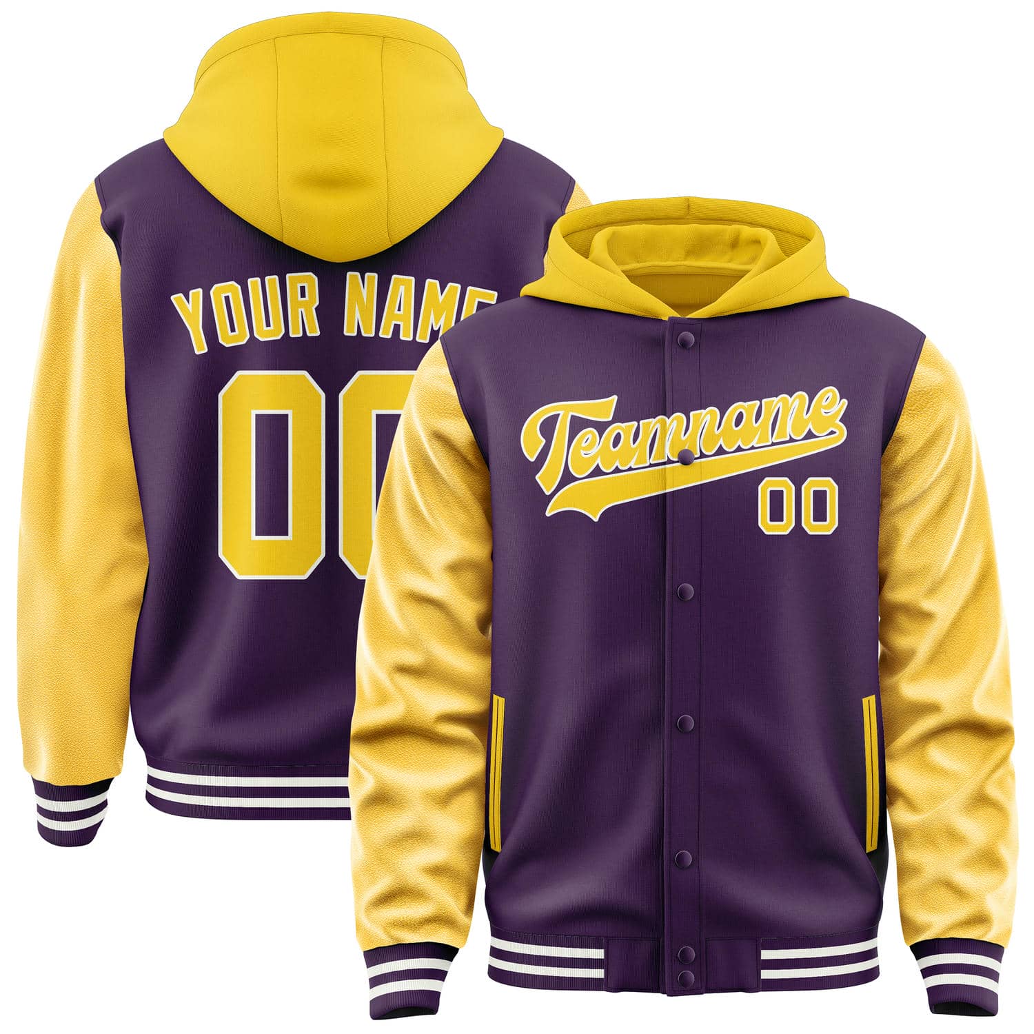 Custom Purple Gold Jacket