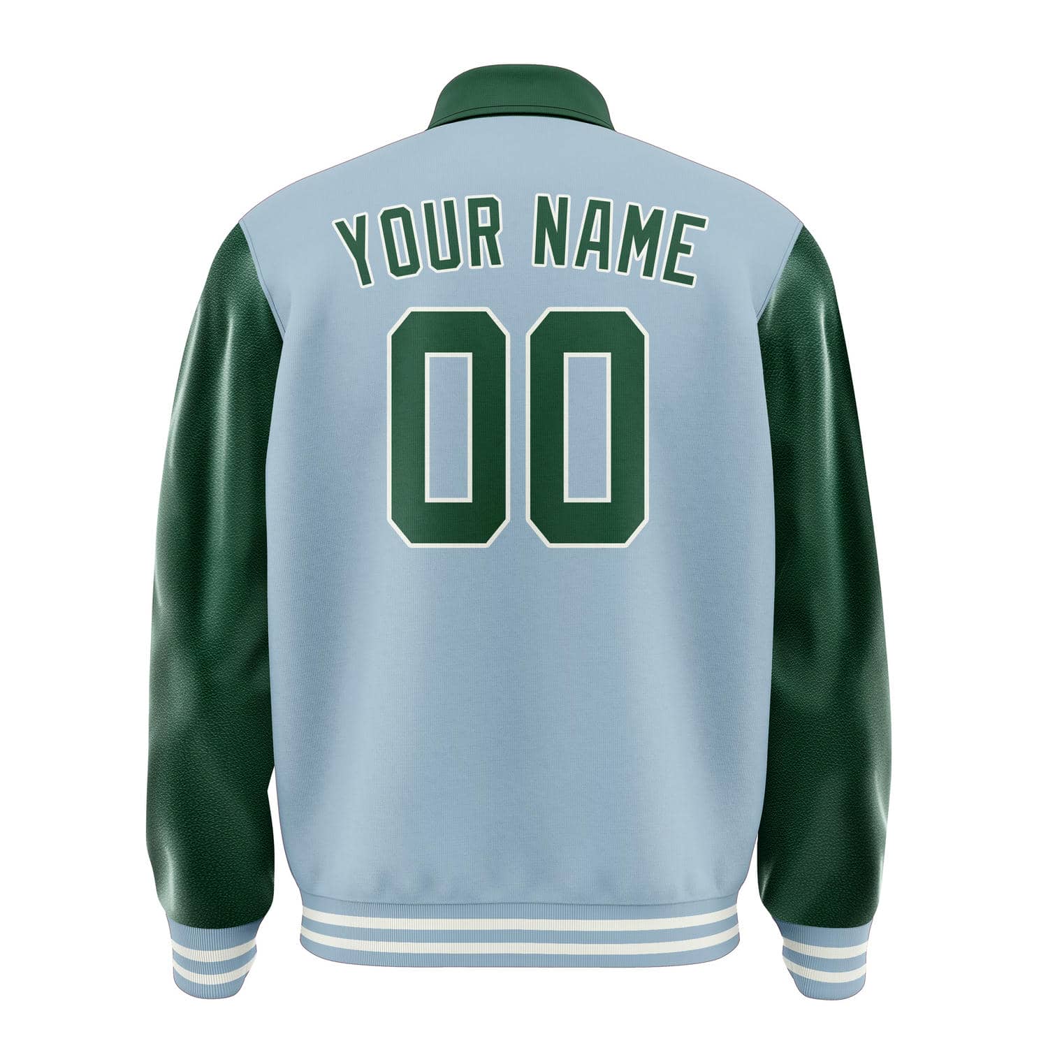 Custom Light Blue Green Jacket