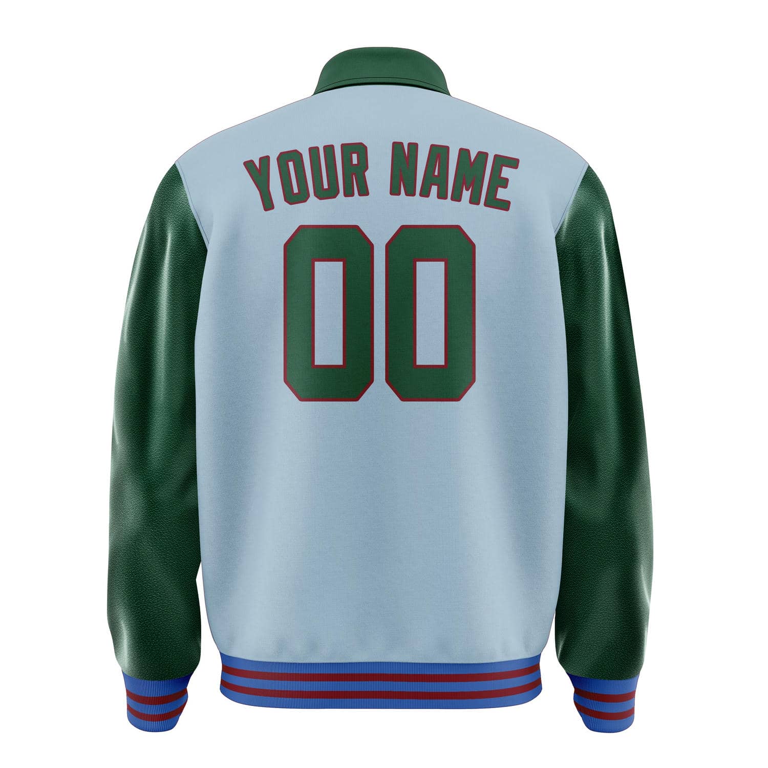 Custom Light Blue Green Jacket