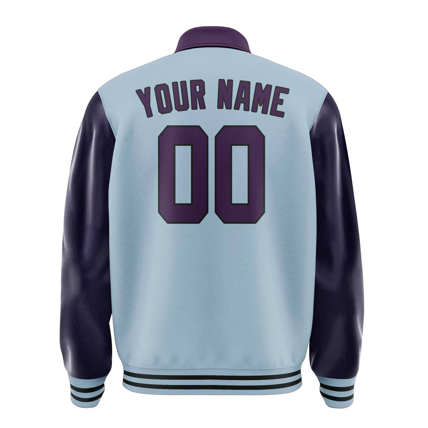 Custom Light Blue Purple Jacket
