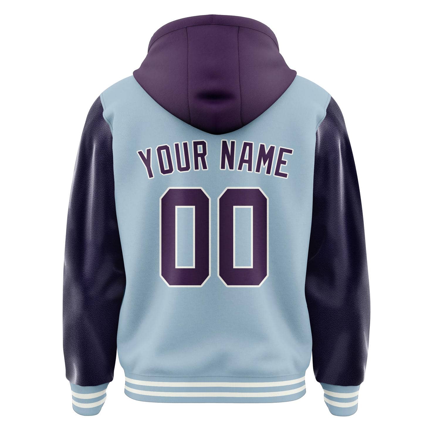 Custom Light Blue Purple Jacket