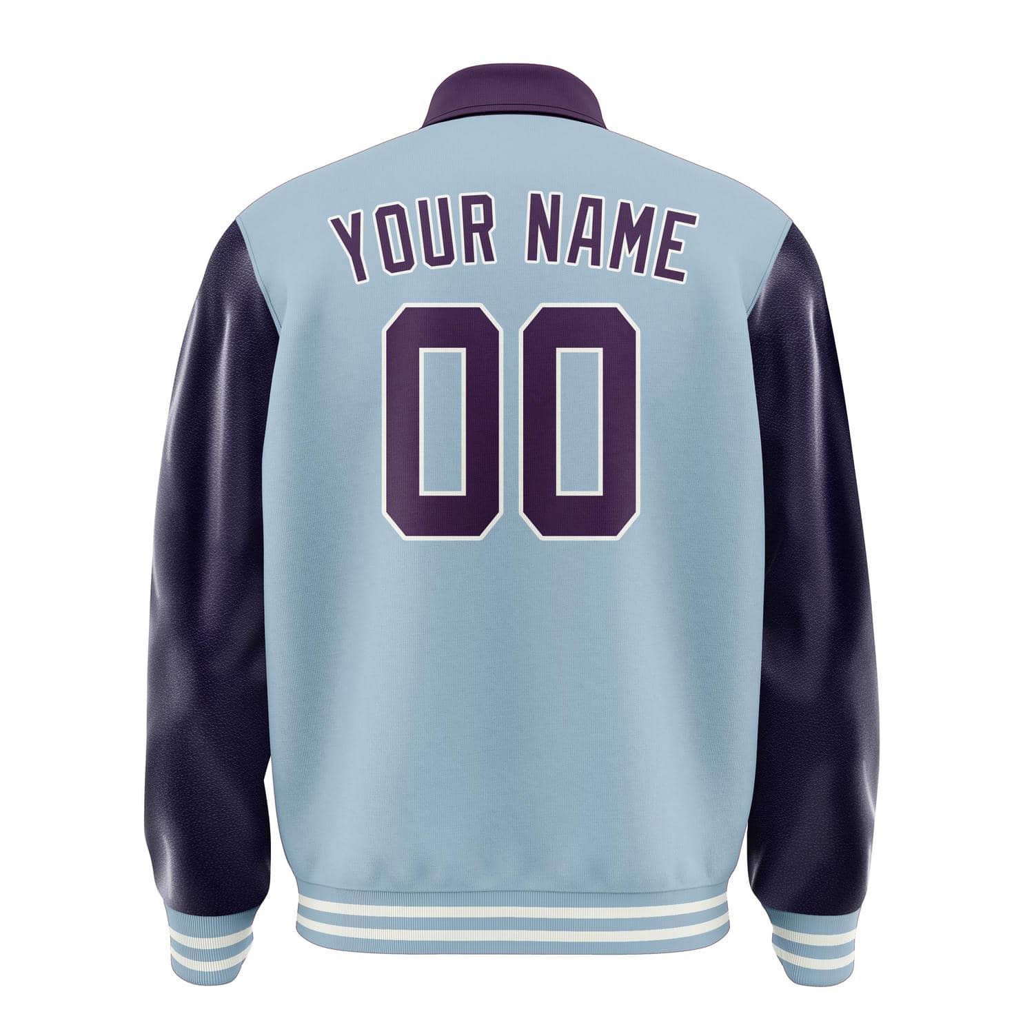 Custom Light Blue Purple Jacket
