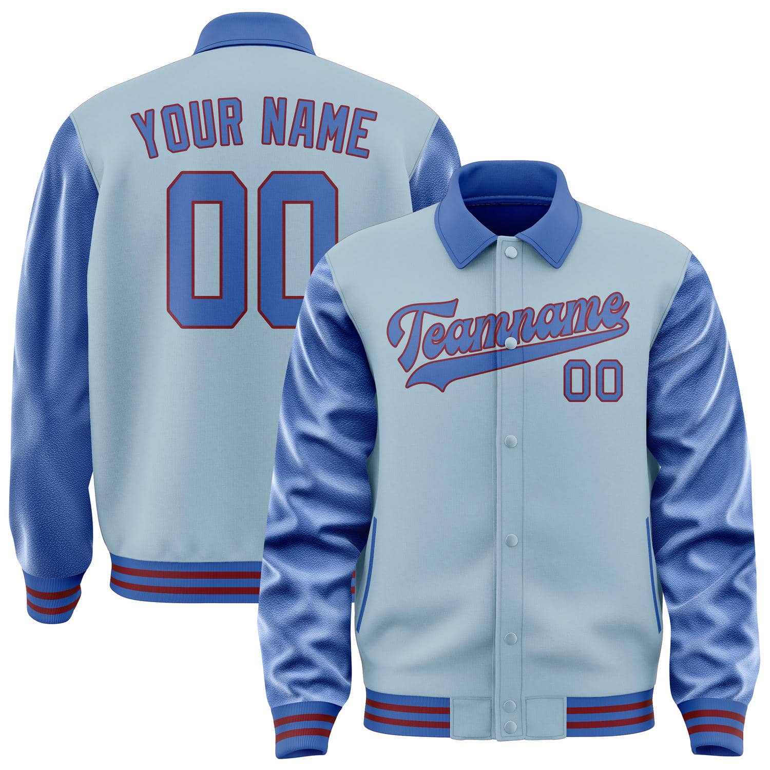 Custom Light Blue Sky Blue Jacket