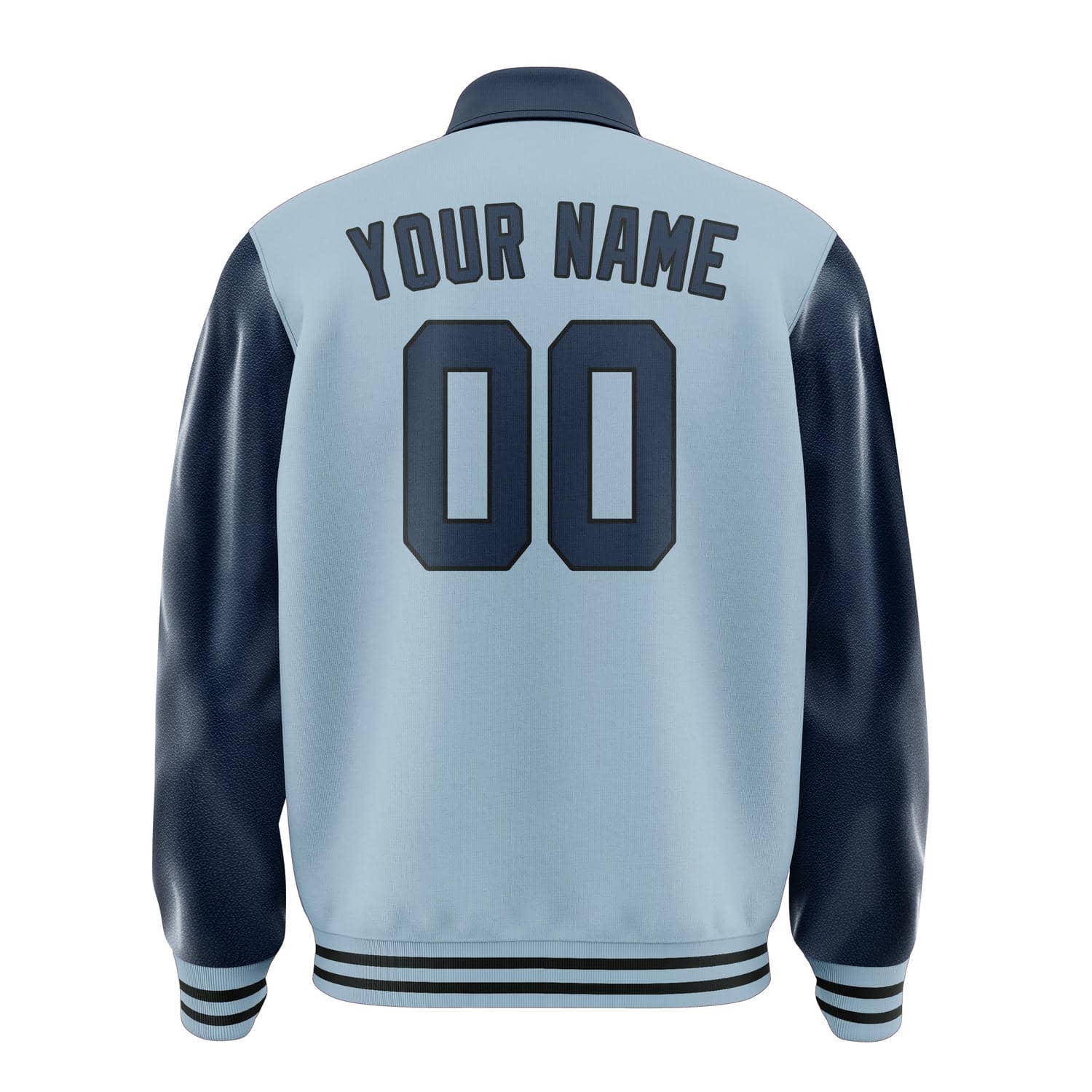 Custom Light Blue Blue Jacket