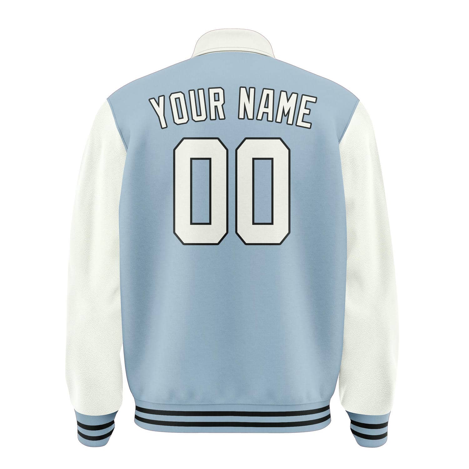 Custom Light Blue White Jacket