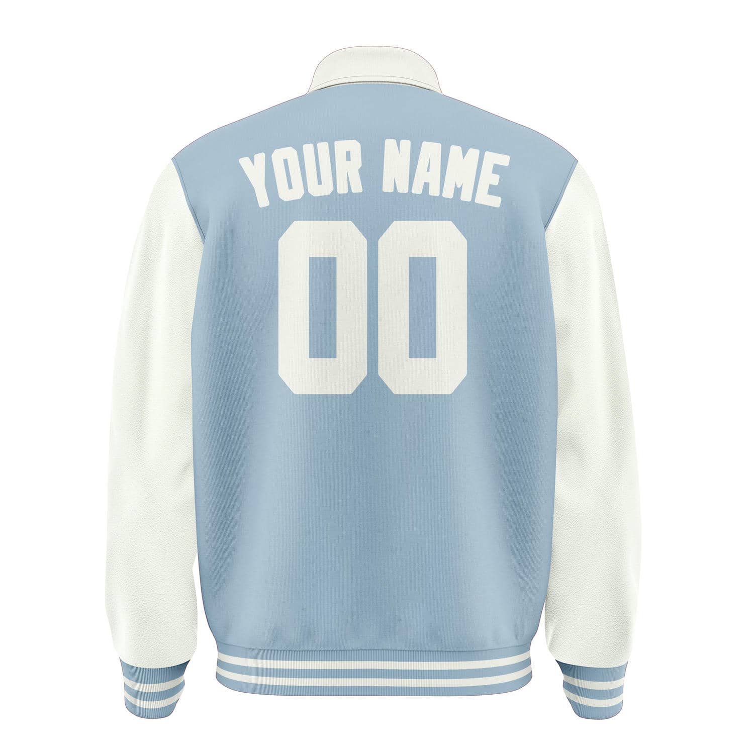 Custom Light Blue White Jacket