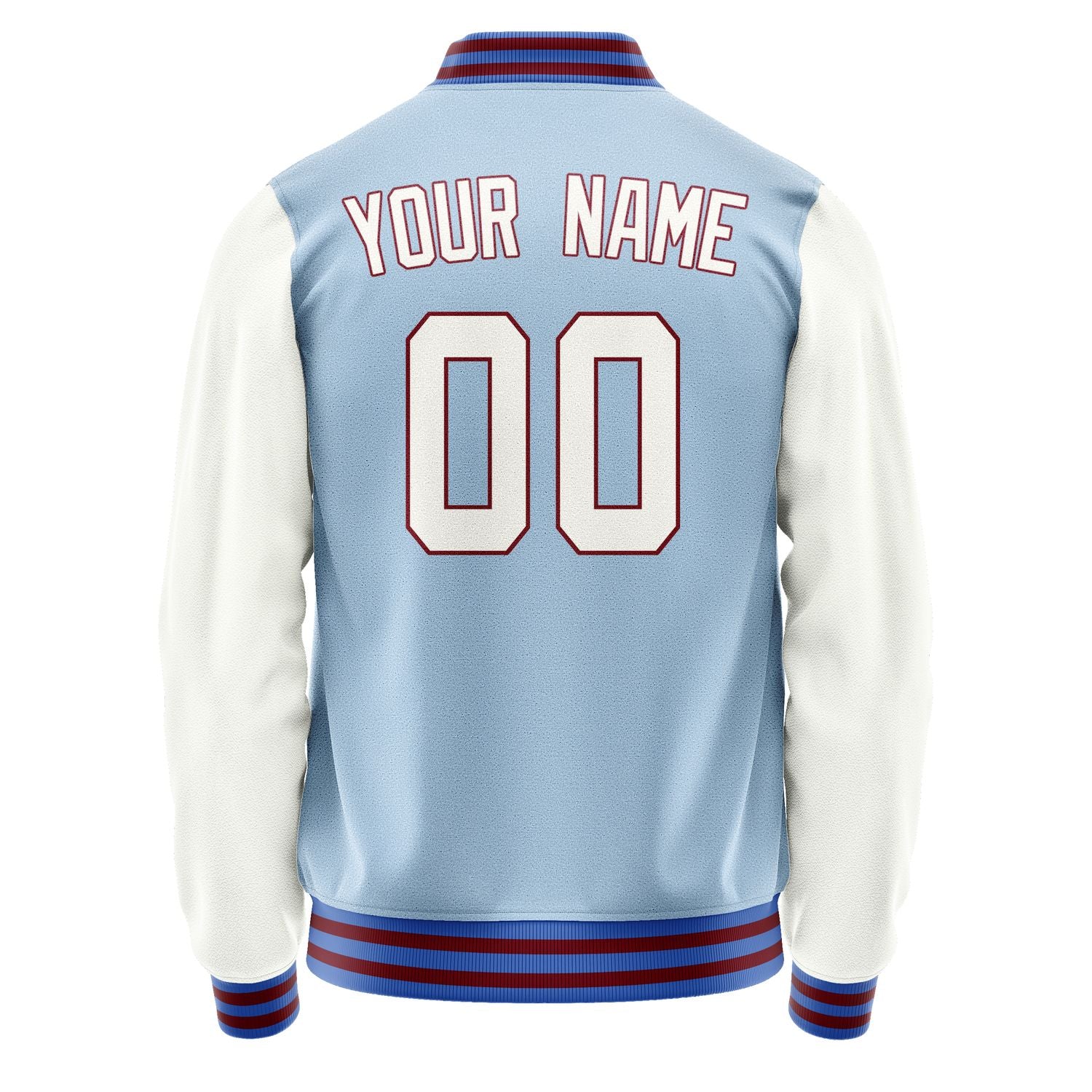 Custom Light Blue White Jacket JA0808180915B31518