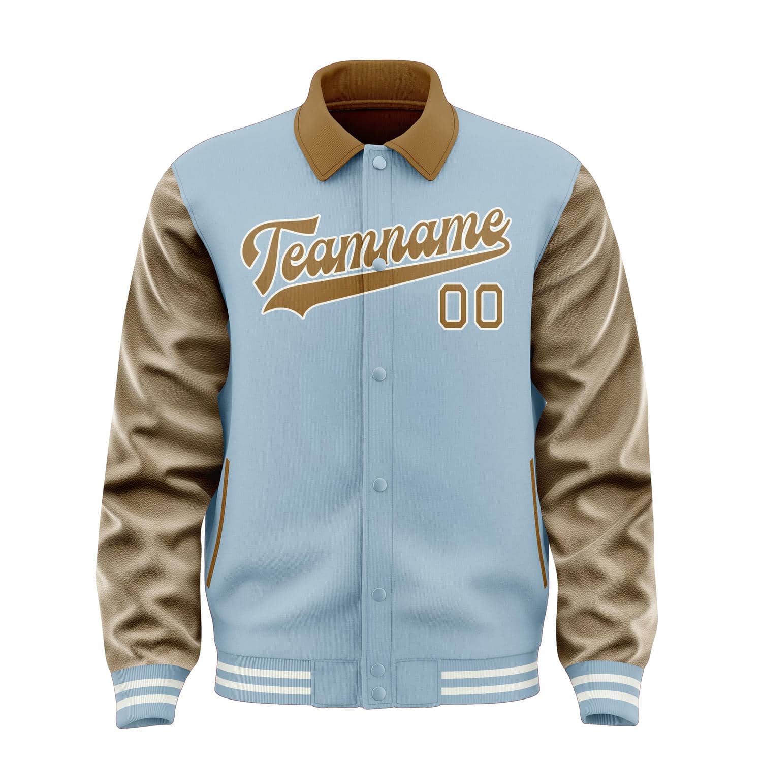 Custom Light Blue Khaki Jacket
