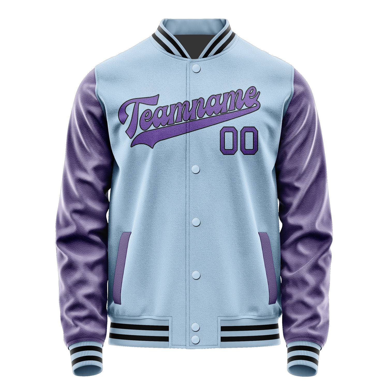 Custom Light Blue Light Purple Jacket JA0808230817B31723