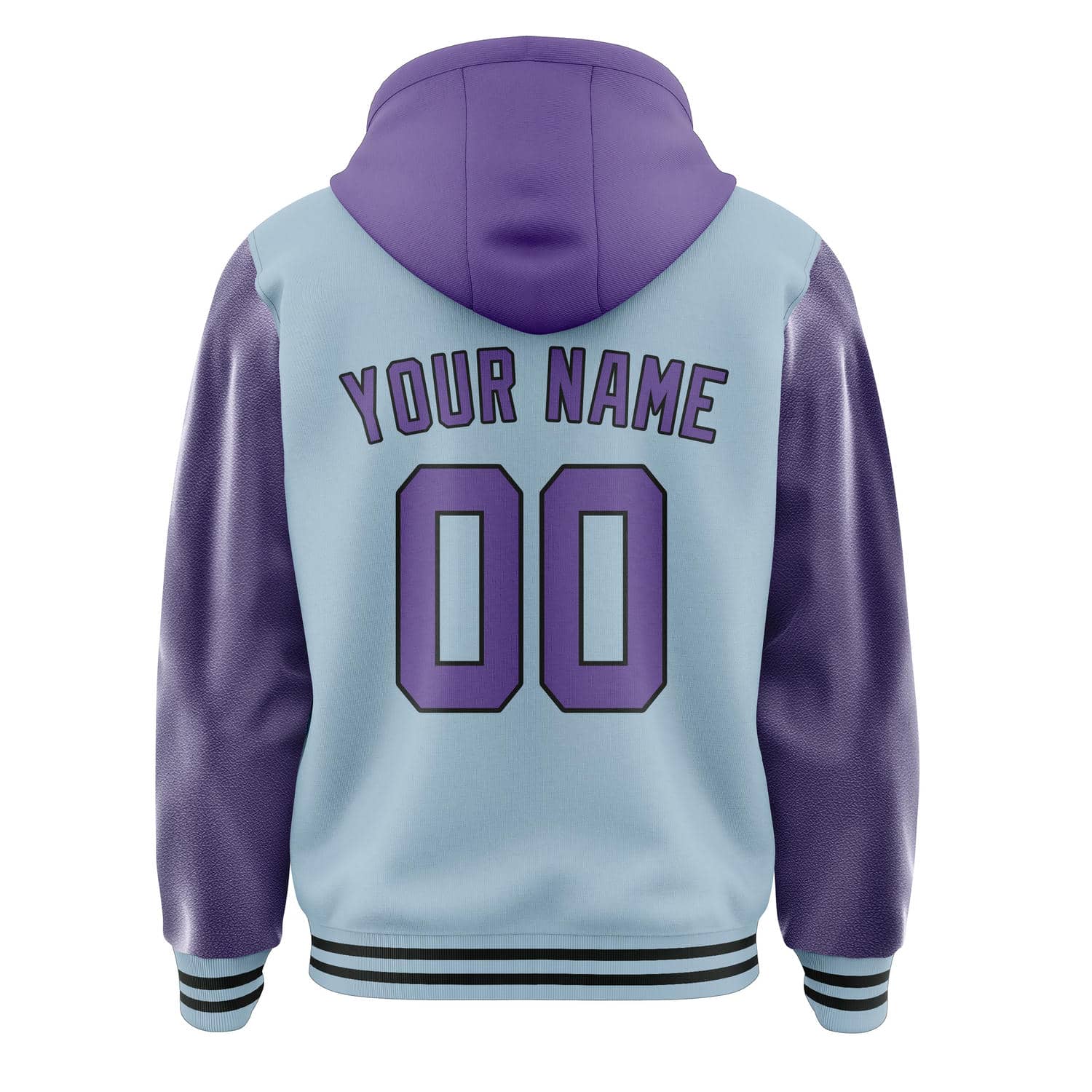 Custom Light Blue Light Purple Jacket