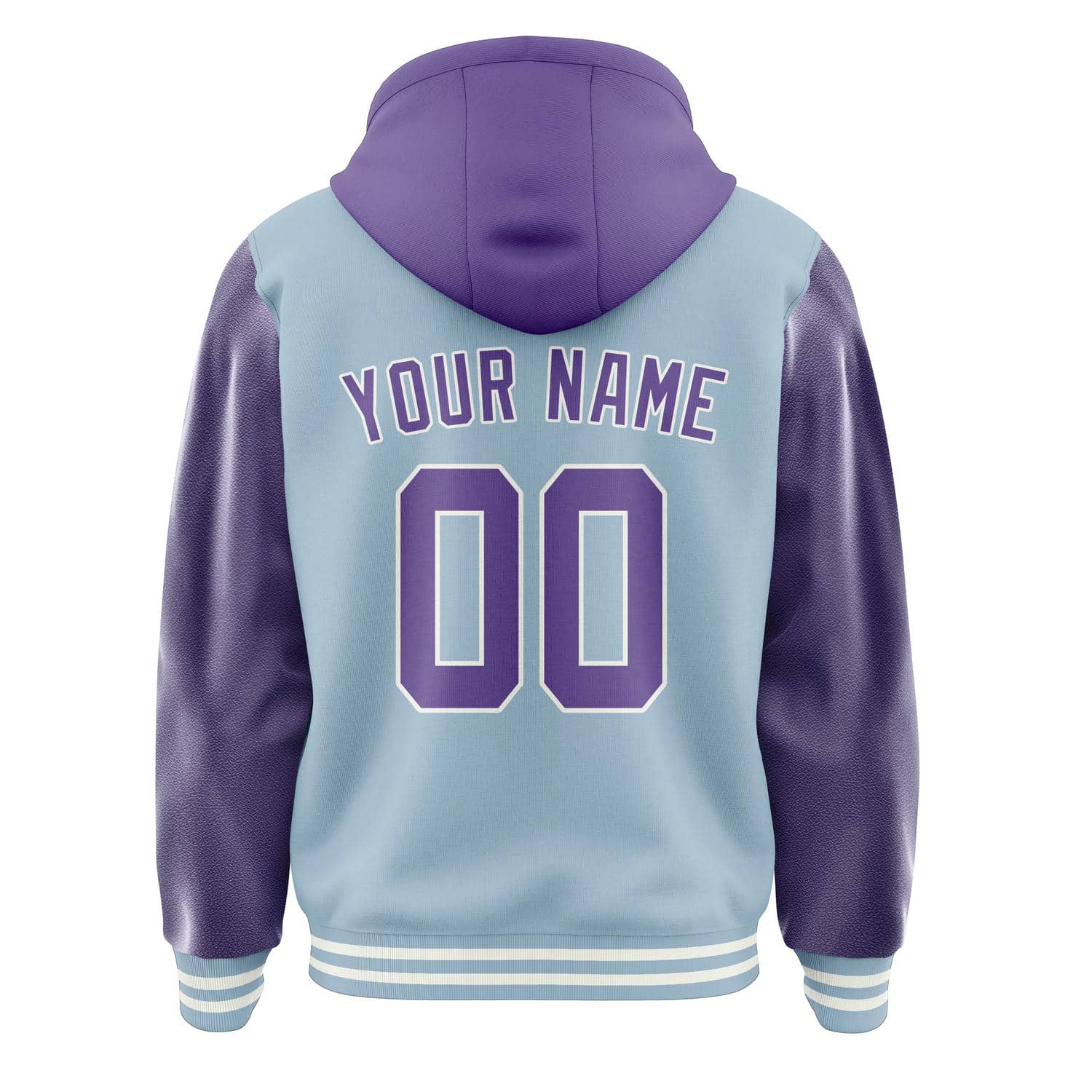 Custom Light Blue Light Purple Jacket