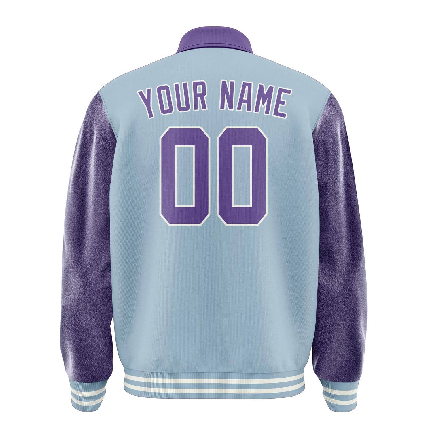 Custom Light Blue Light Purple Jacket