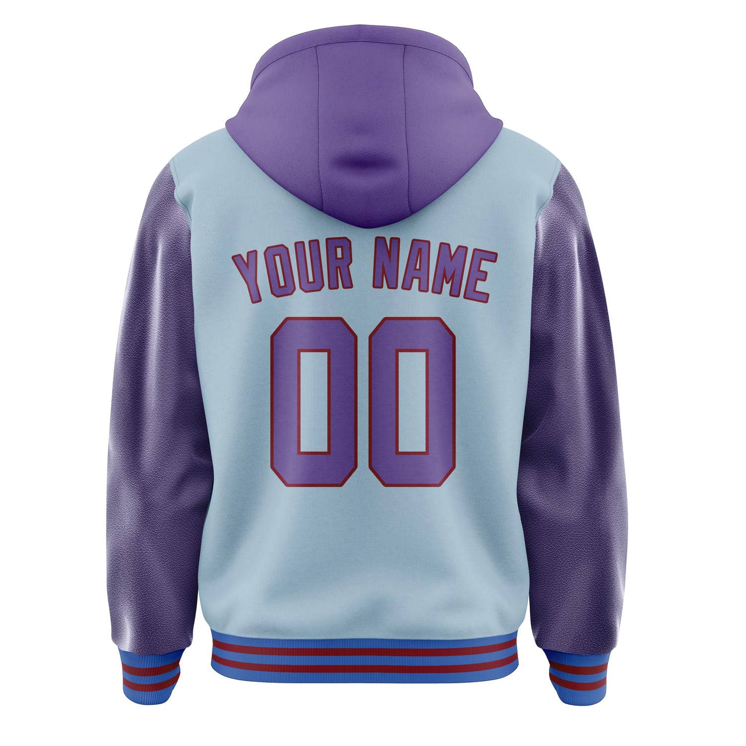 Custom Light Blue Light Purple Jacket