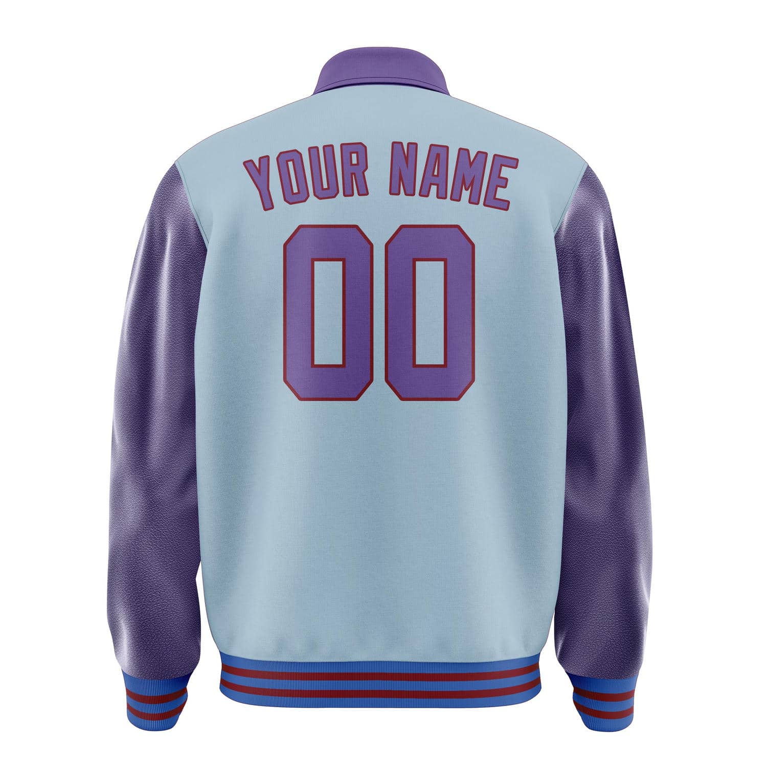 Custom Light Blue Light Purple Jacket