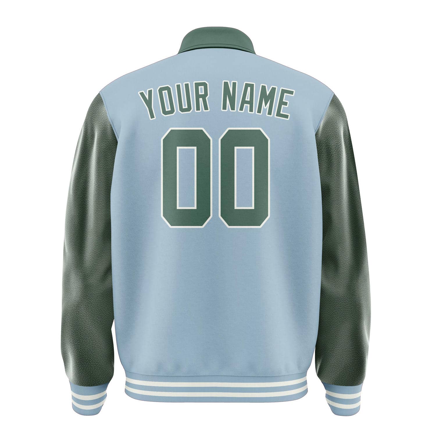 Custom Light Blue Blue Green Jacket
