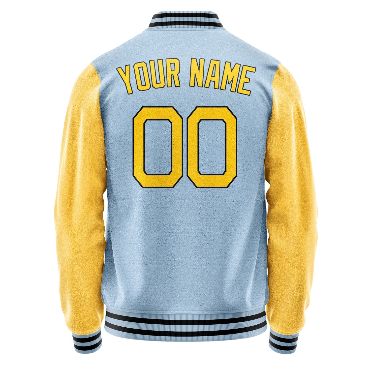 Custom Light Blue Gold Jacket JA0808300817B21730