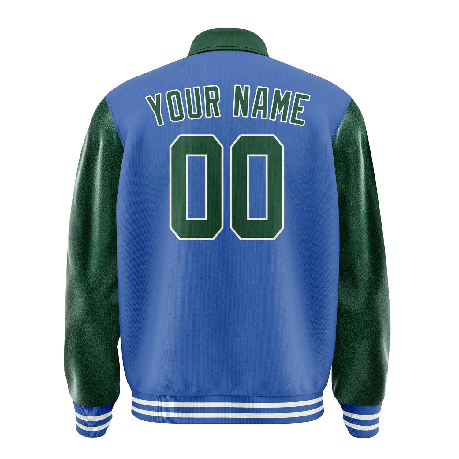 Custom Sky Blue Green Jacket