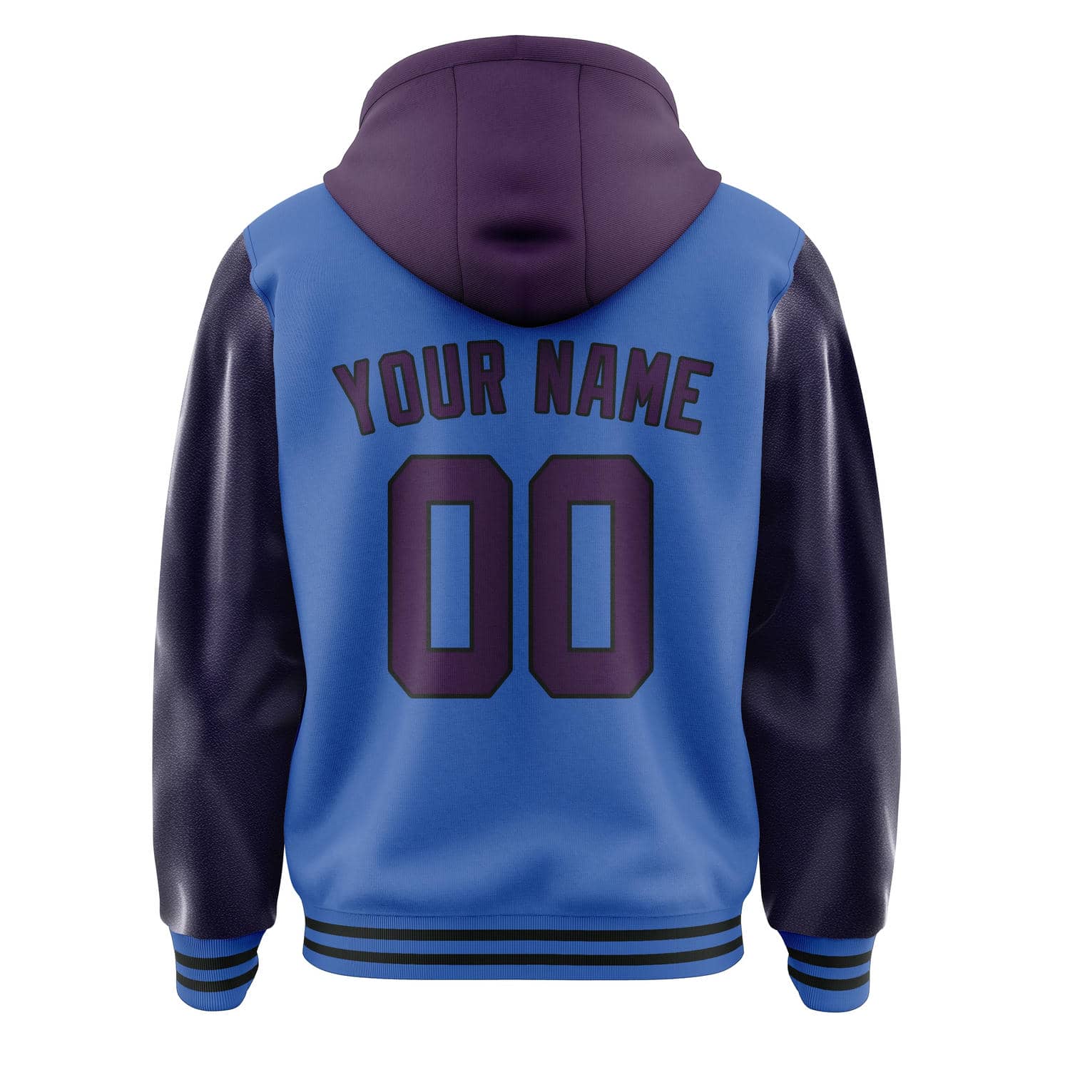 Custom Sky Blue Purple Jacket