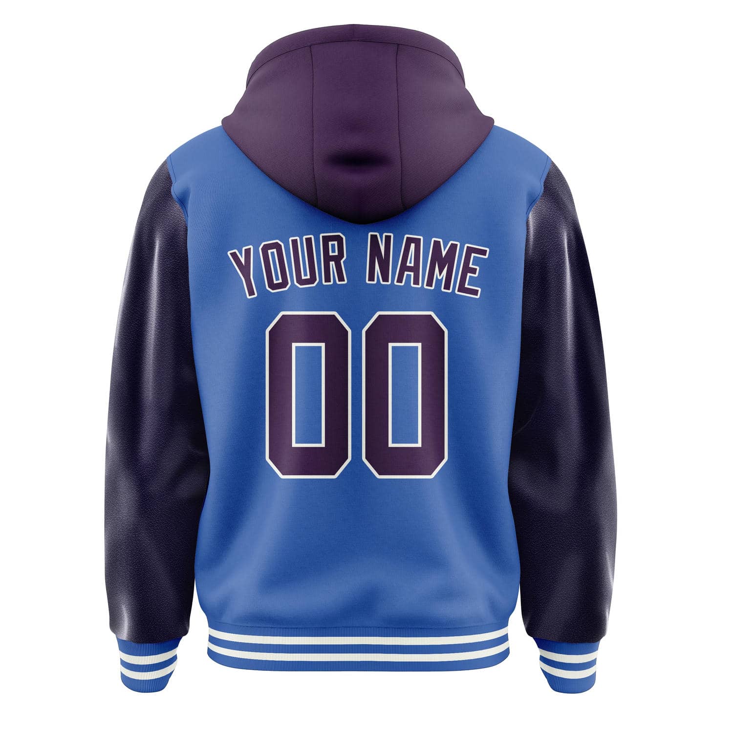 Custom Sky Blue Purple Jacket
