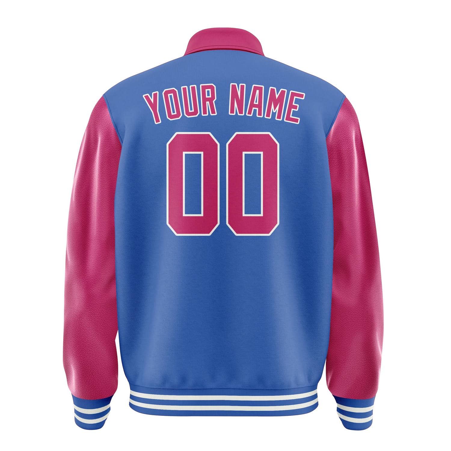 Custom Sky Blue Pink Jacket