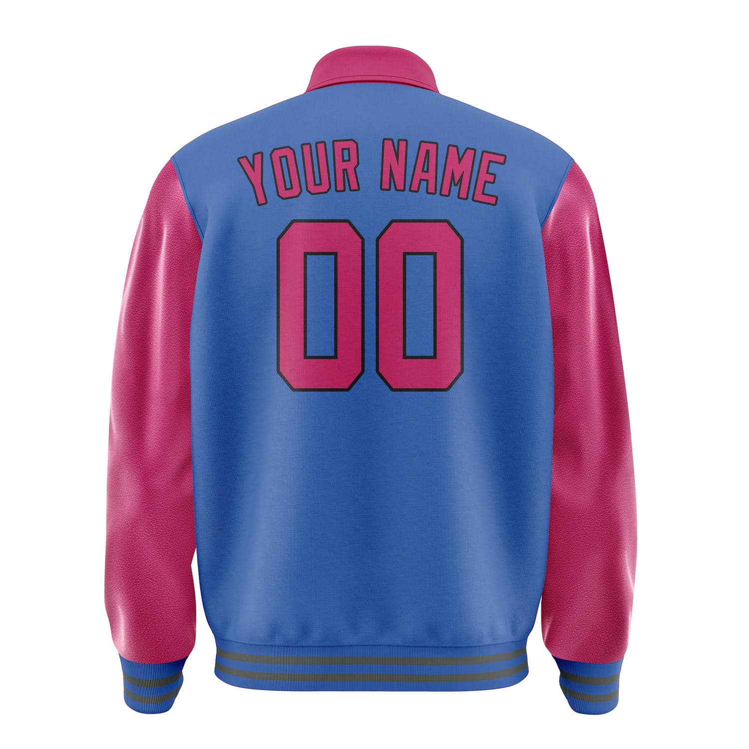Custom Sky Blue Pink Jacket