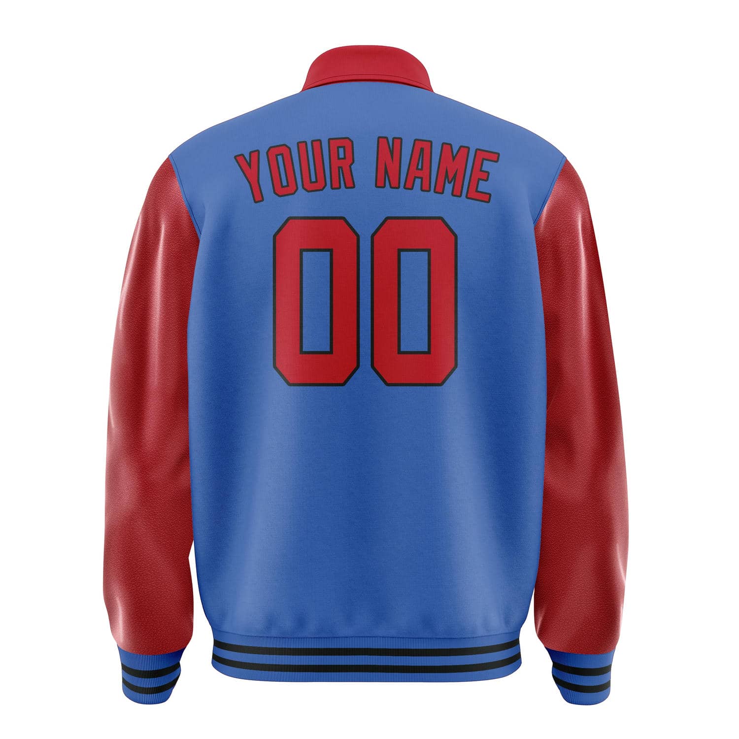 Custom Sky Blue Red Jacket