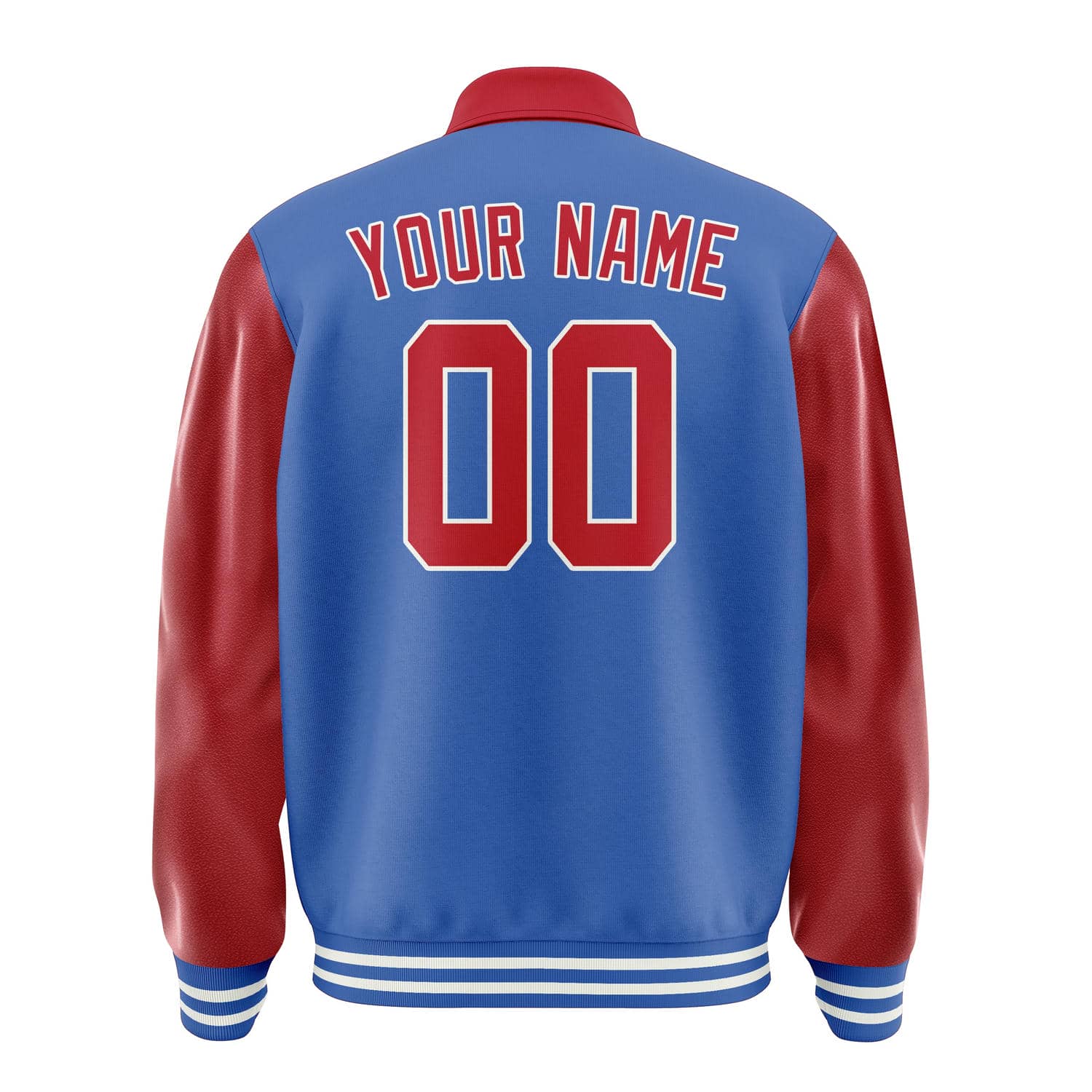 Custom Sky Blue Red Jacket