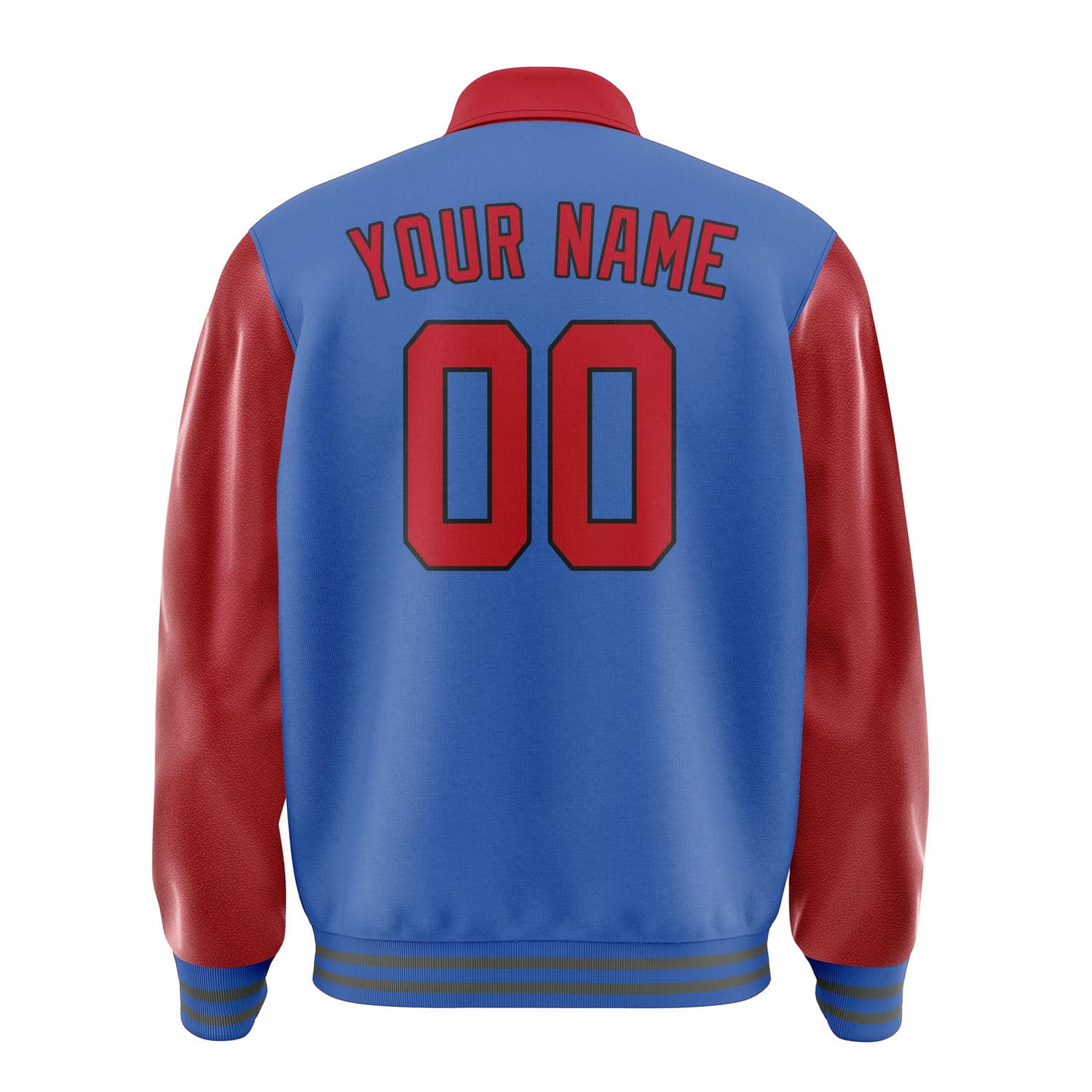 Custom Sky Blue Red Jacket
