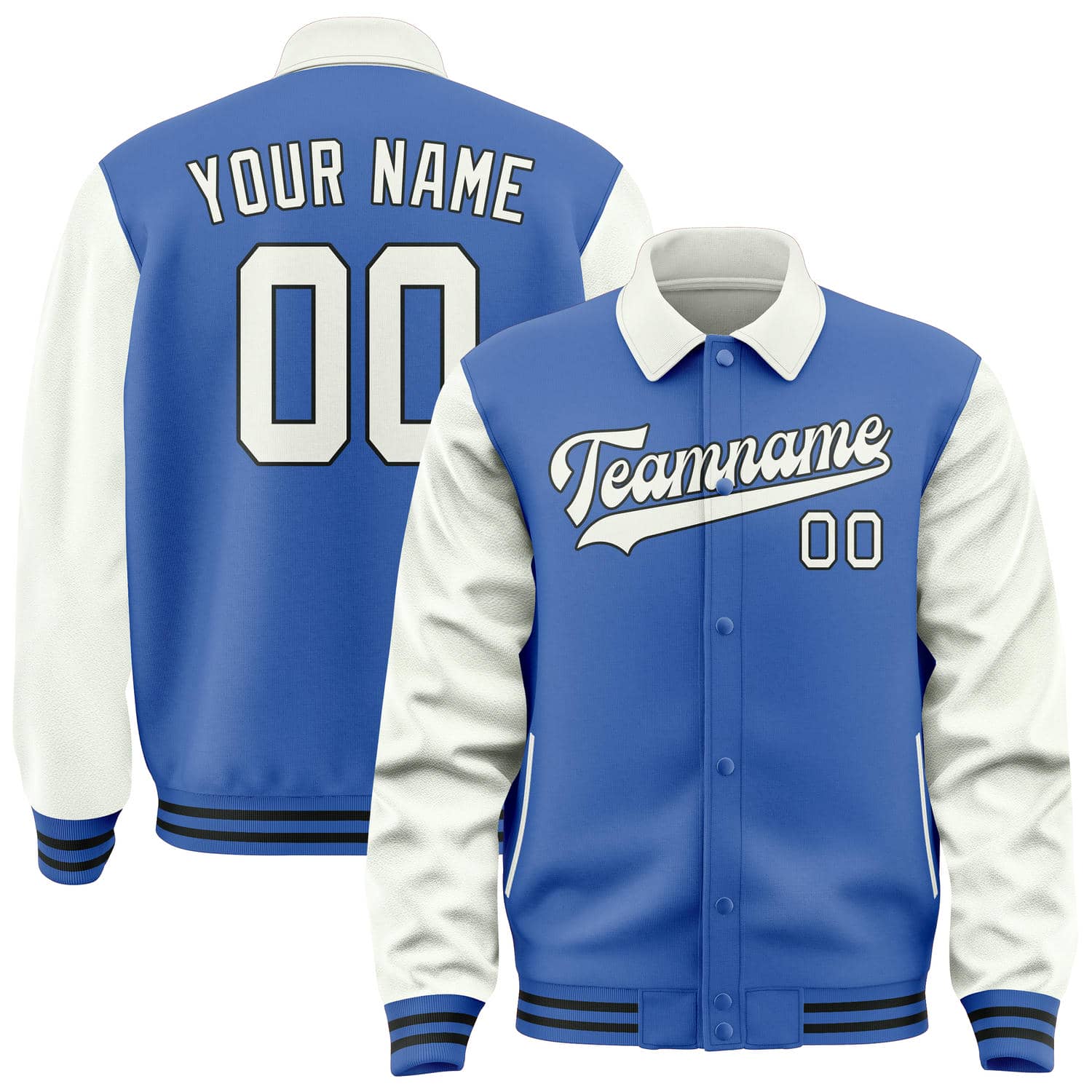 Custom Sky Blue White Jacket