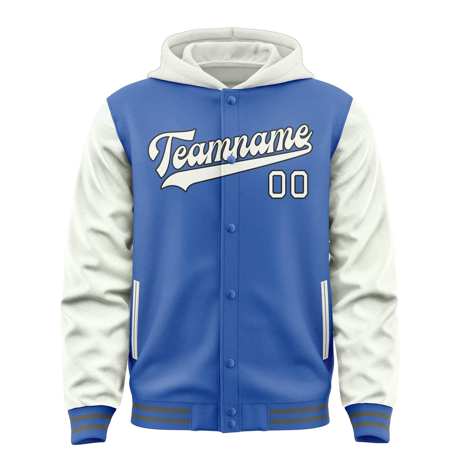 Custom Sky Blue White Jacket