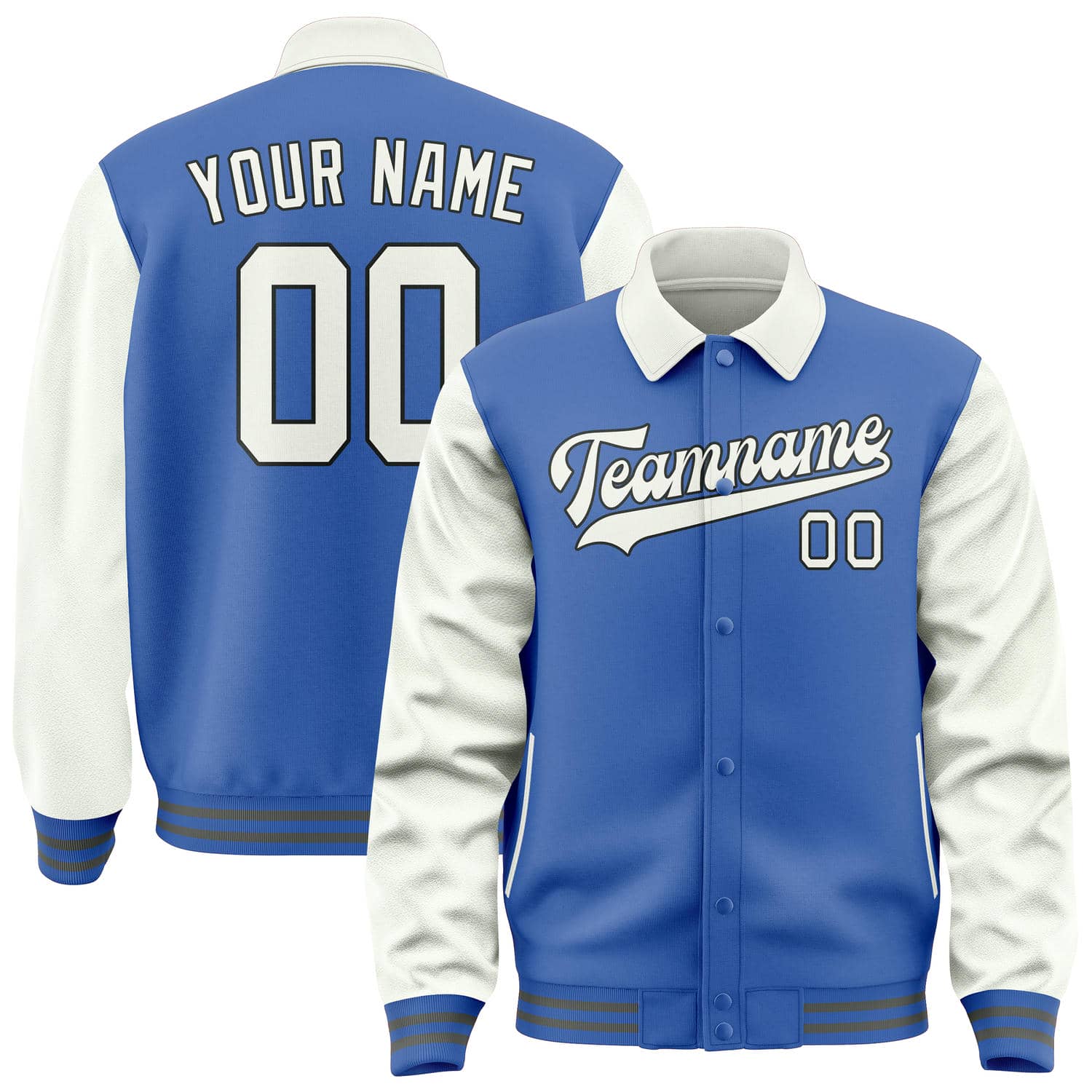 Custom Sky Blue White Jacket