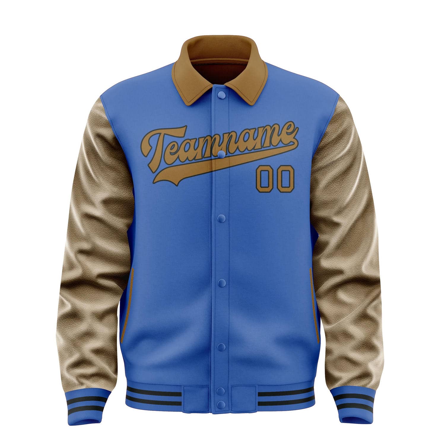 Custom Sky Blue Khaki Jacket