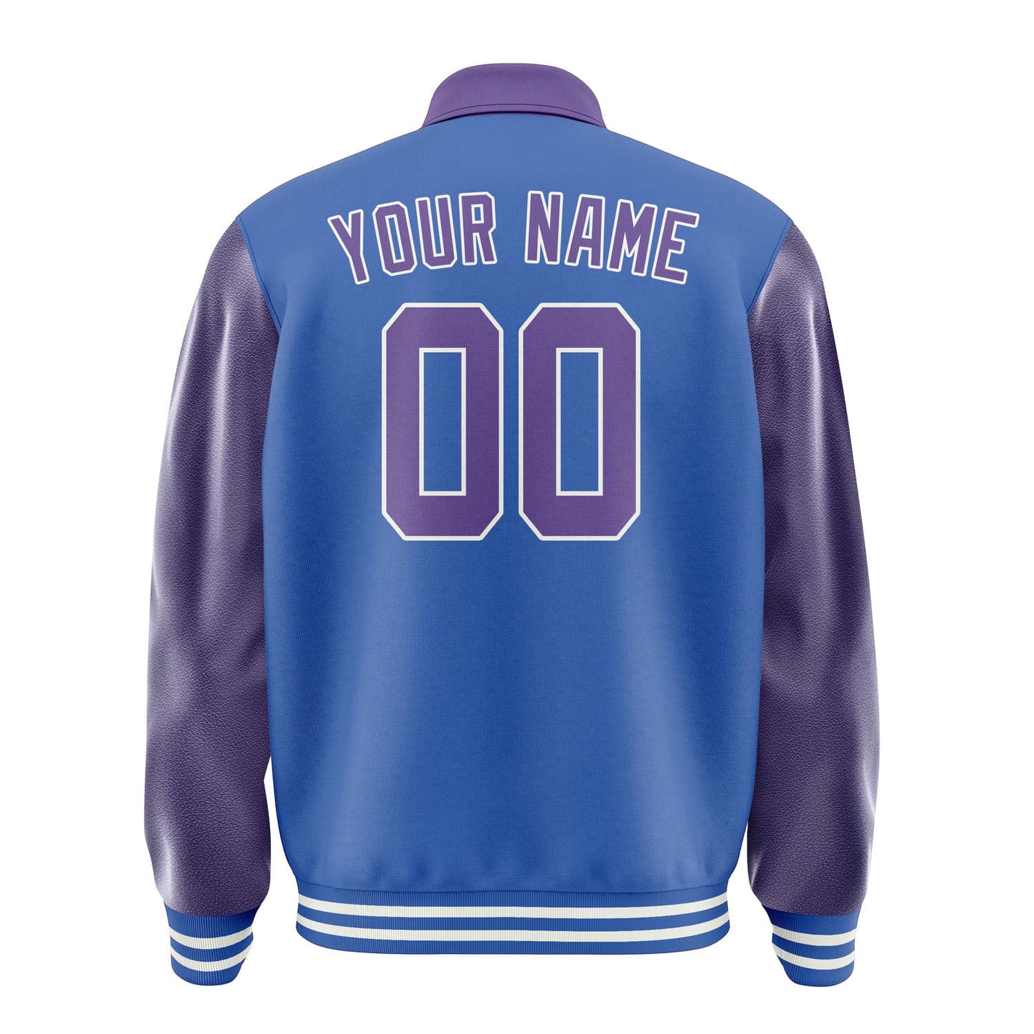 Custom Sky Blue Light Purple Jacket