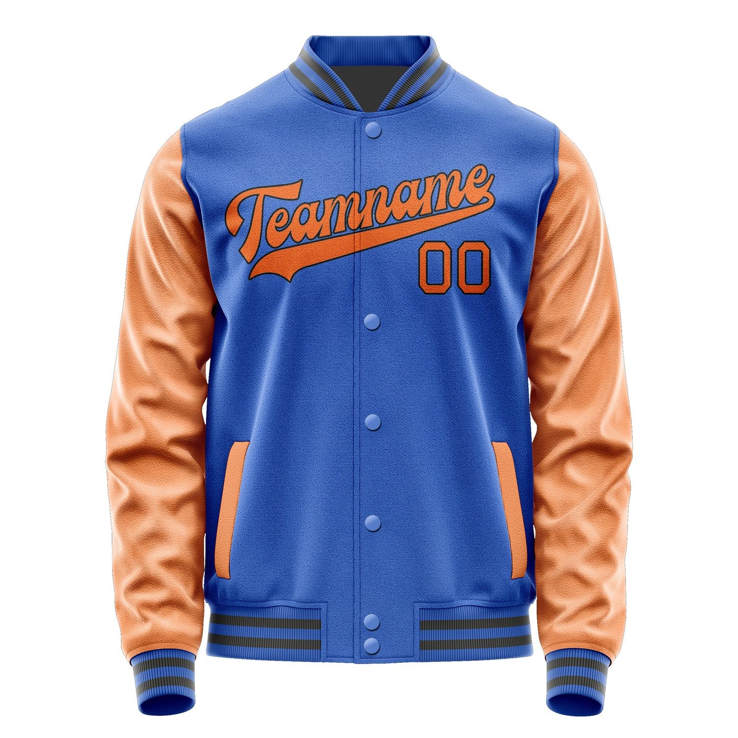 Custom Sky Blue Orange Jacket JA0909280920B31728