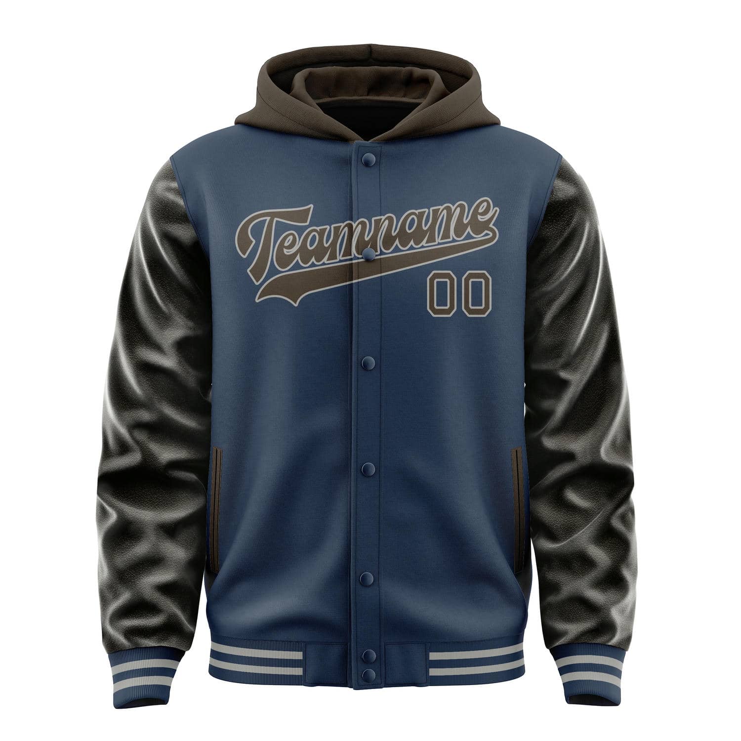 Custom Blue Brown Jacket