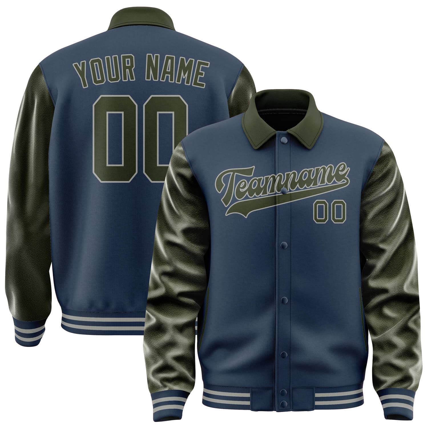 Custom Blue Olive Jacket