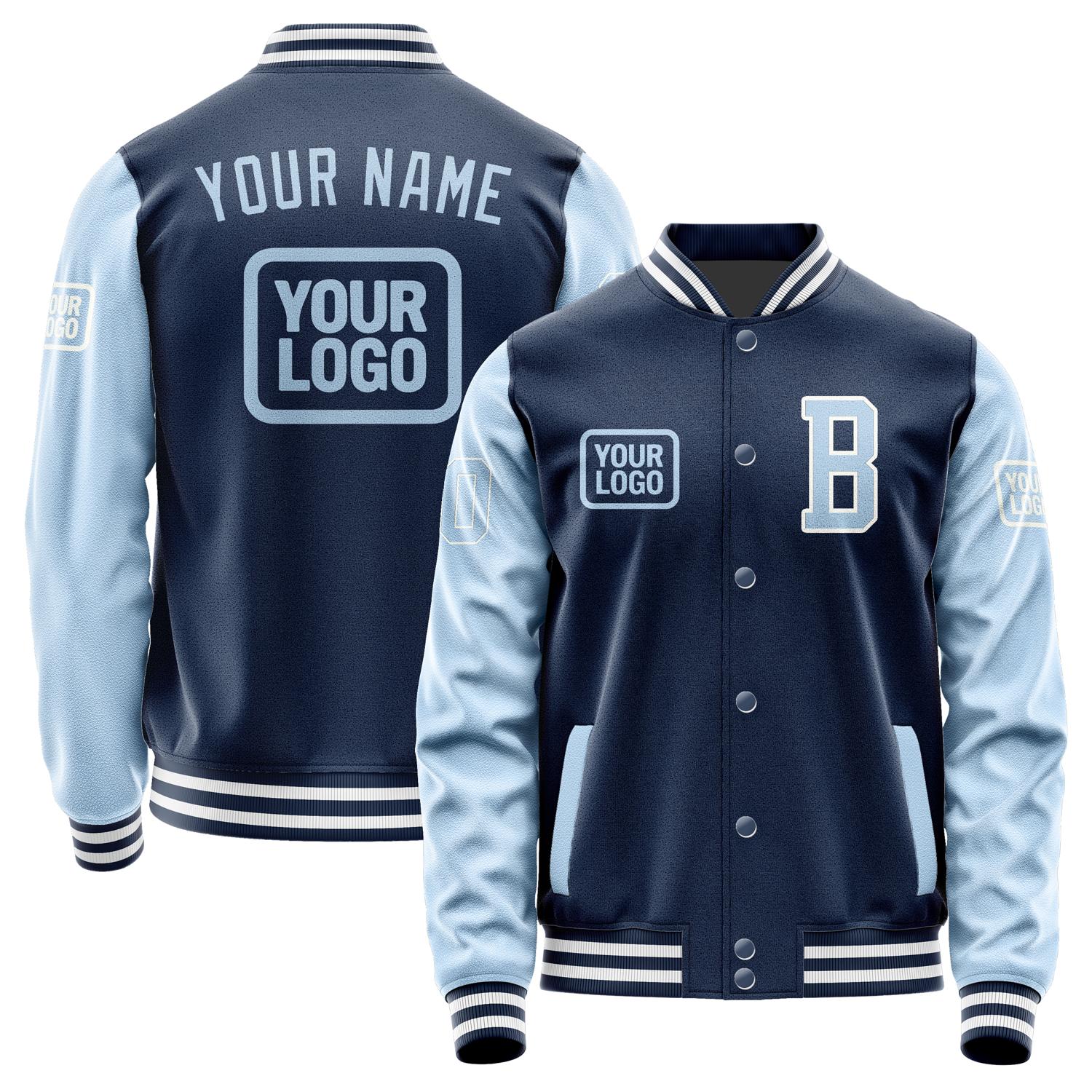 Custom Blue Light Blue Jacket JA101008101818080818