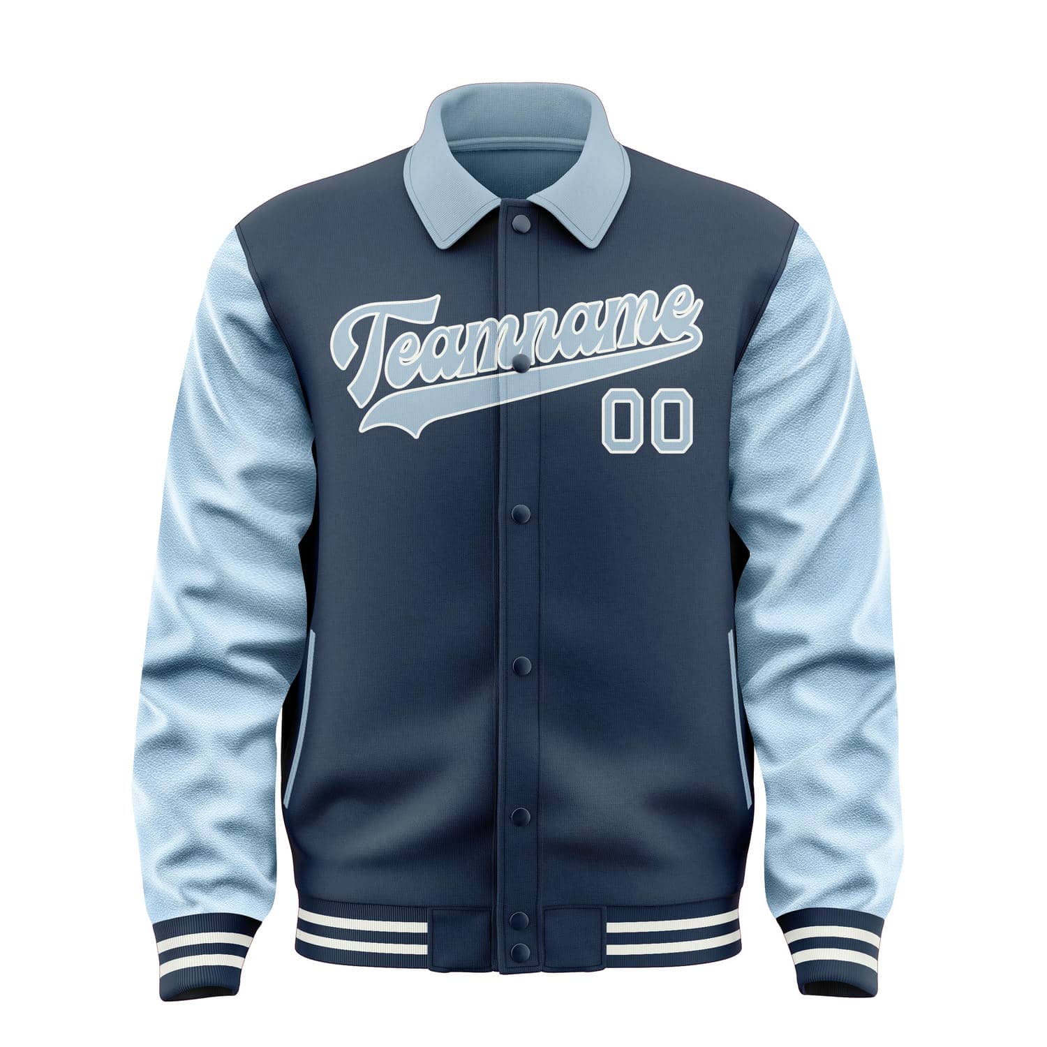 Custom Blue Light Blue Jacket