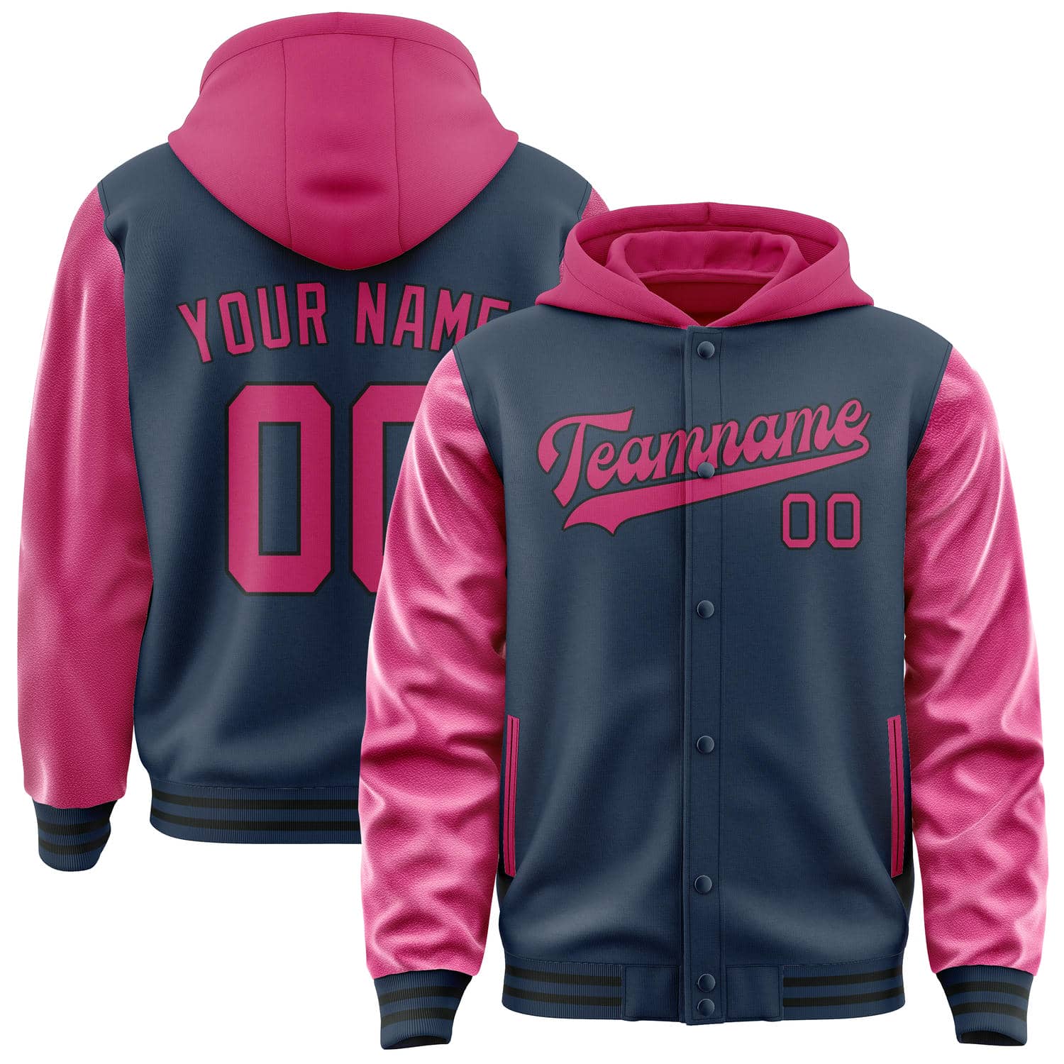 Custom Blue Pink Jacket