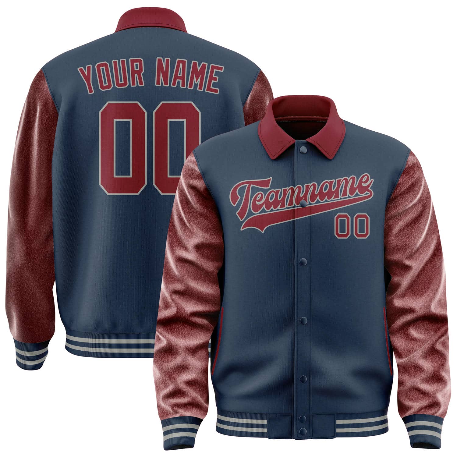 Custom Blue Crimson Red Jacket