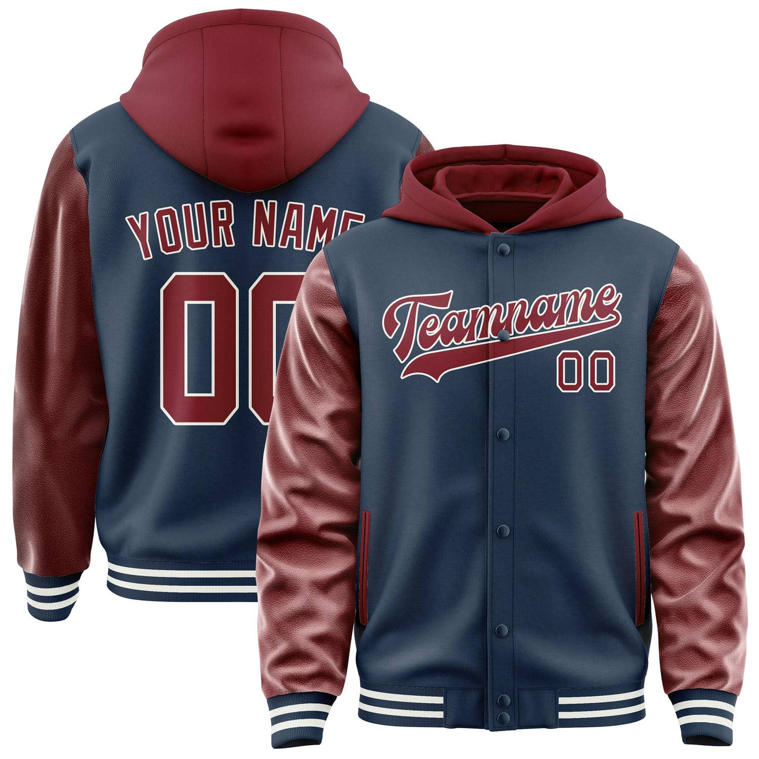 Custom Blue Crimson Red Jacket