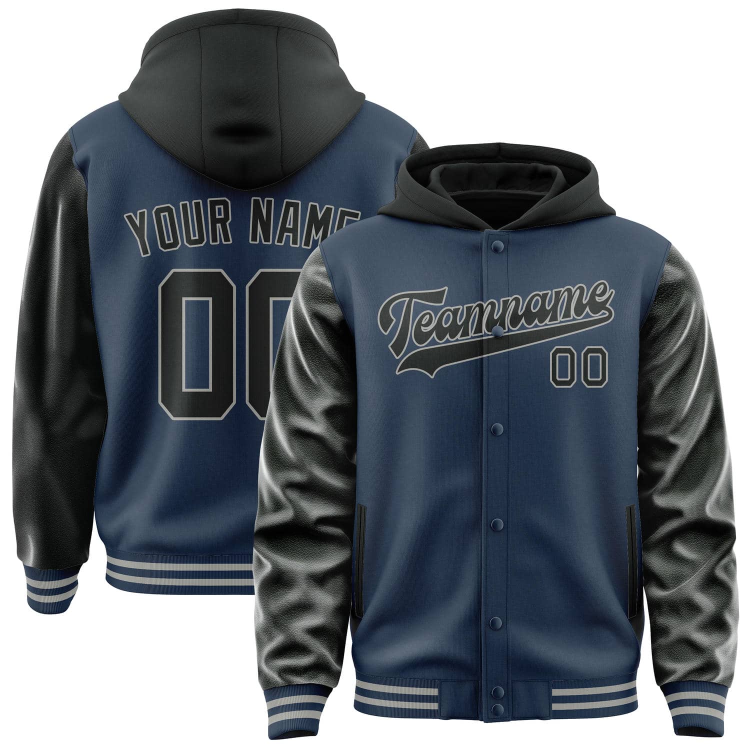 Custom Blue Black Jacket