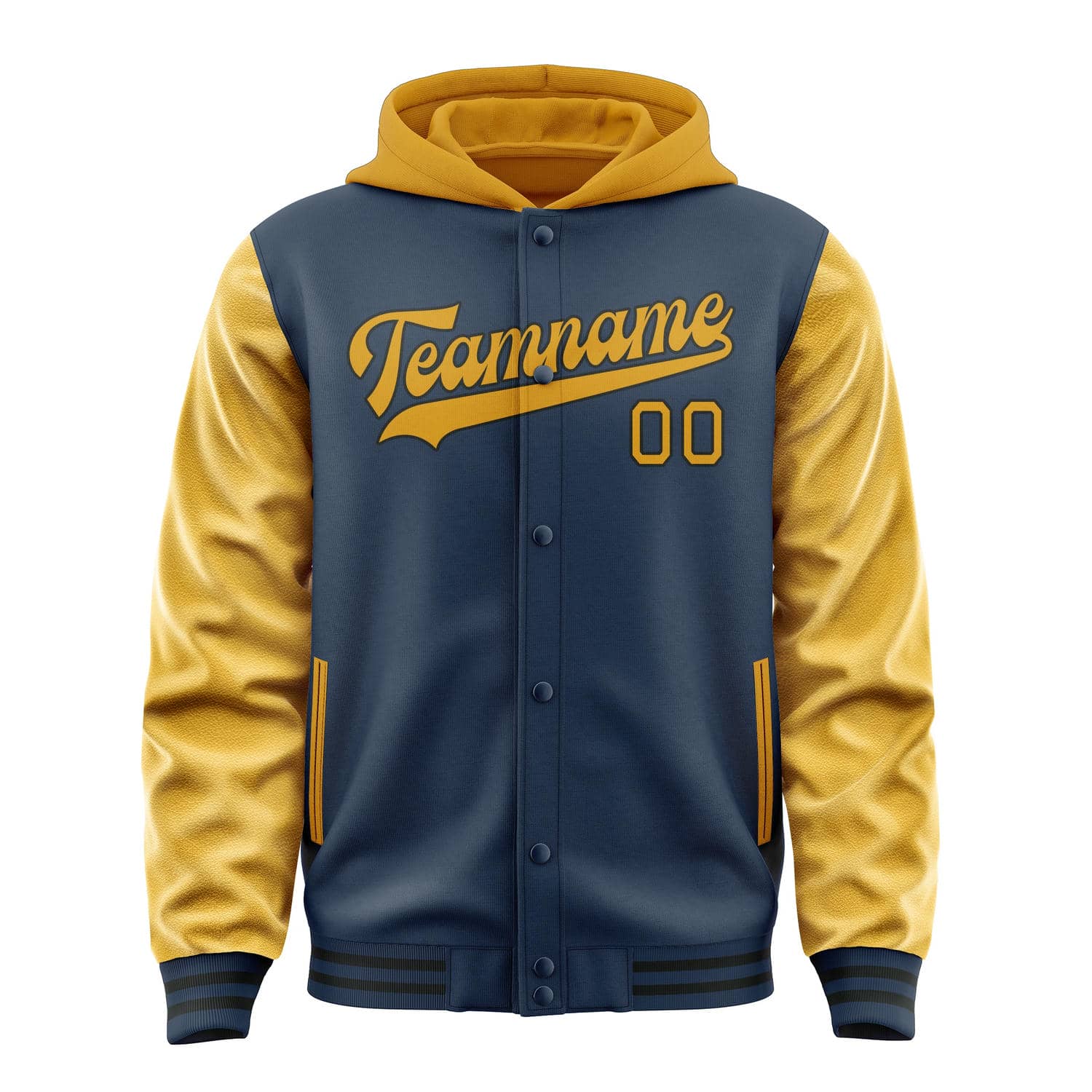 Custom Blue Yellow Jacket