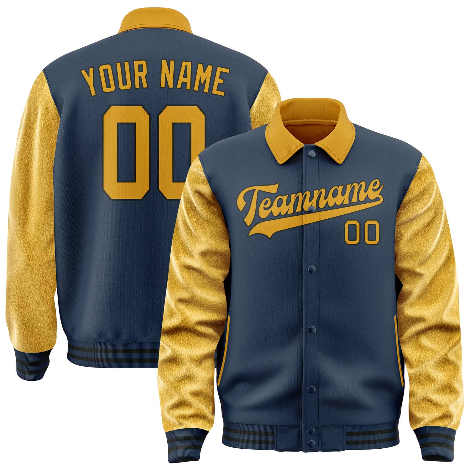 Custom Blue Yellow Jacket