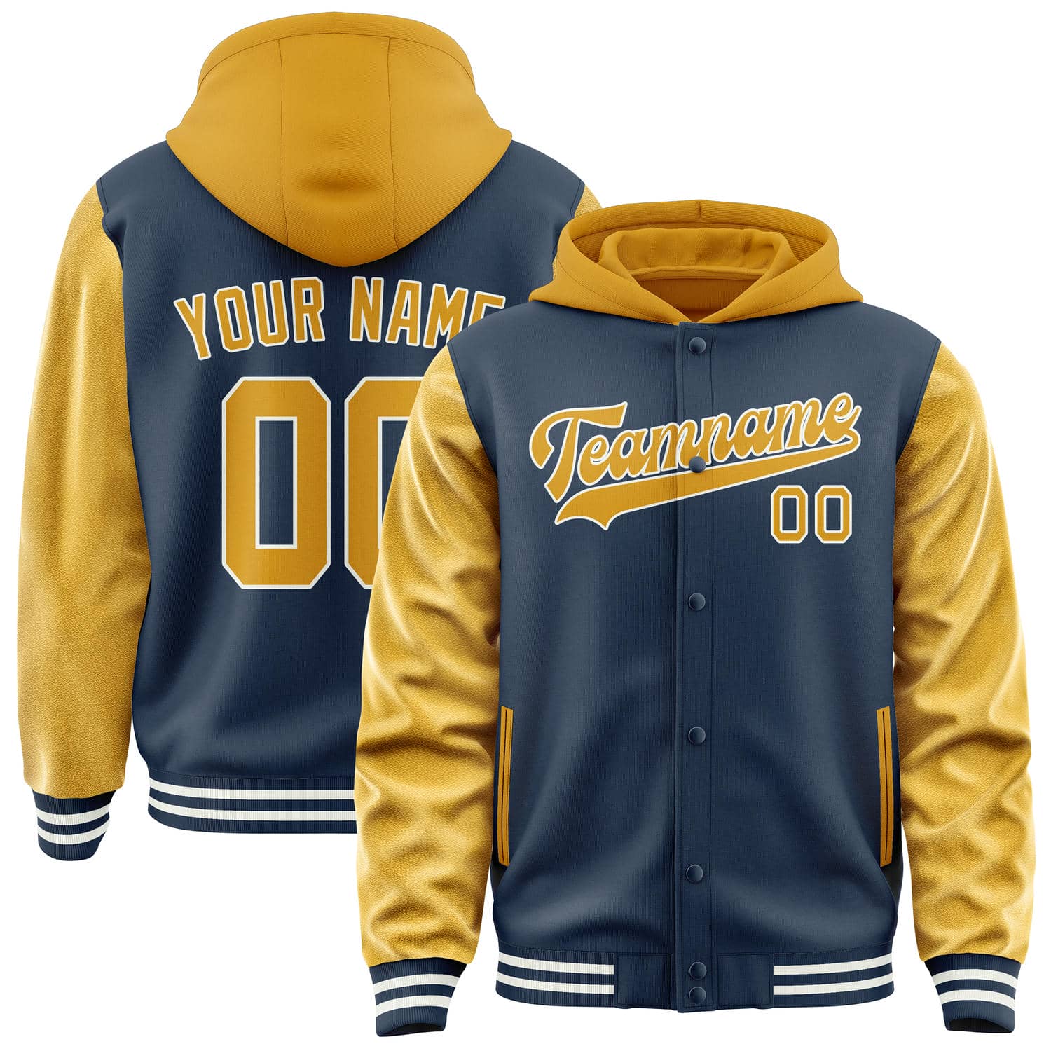 Custom Blue Yellow Jacket