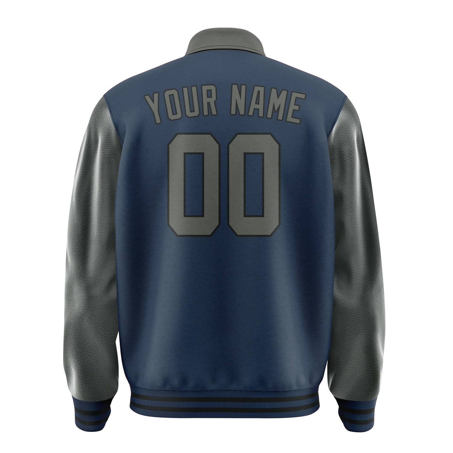 Custom Blue Dark Grey Jacket